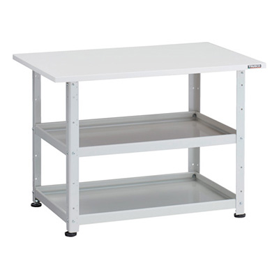 トラスコ TRUSCO 小型ボルト式棚 バーディワゴンラック型 750×500 天板付 ホワイト BDW-R772T-W 272-1031 (商品コード：169216)