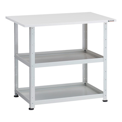 トラスコ TRUSCO 小型ボルト式棚 バーディワゴンラック型 750×500 天板付 ホワイト BDW-R972T-W 272-1037 (商品コード：169230)