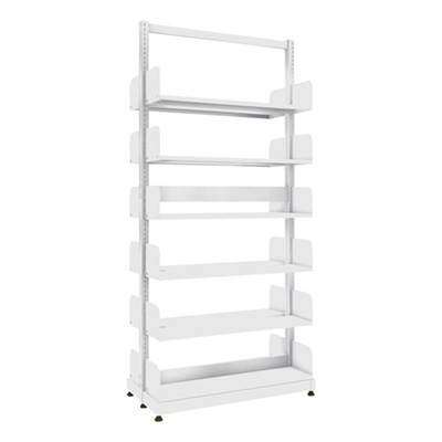 トラスコ TRUSCO 単柱書架 複式 B5縦 W900×D220×H1975 6段 BS-SD63T-6 459-2531 (商品コード：169266)