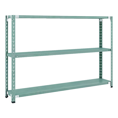 トラスコ TRUSCO CB型セミボルトレス軽量棚 1800×300×H1200 3段 グリーン CB-4633-GN 115-5005 (商品コード：169308)