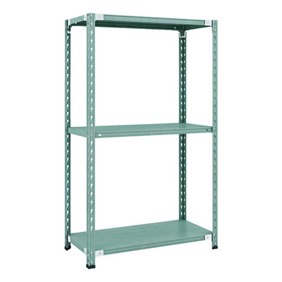 トラスコ TRUSCO CB型セミボルトレス軽量棚 900×450×H1500 3段 グリーン CB-5343-GN 115-5128 (商品コード：169324)