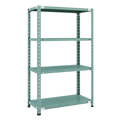トラスコ TRUSCO CB型セミボルトレス軽量棚 900×450×H1500 4段 グリーン CB-5344-GN 115-5129 (商品コード：169326)