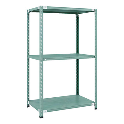 トラスコ TRUSCO CB型セミボルトレス軽量棚 900×600×H1500 3段 グリーン CB-5363-GN 115-5131 (商品コード：169328)