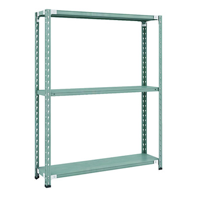 トラスコ TRUSCO CB型セミボルトレス軽量棚 1200×300×H1500 3段 グリーン CB-5433-GN 115-5133 (商品コード：169332)