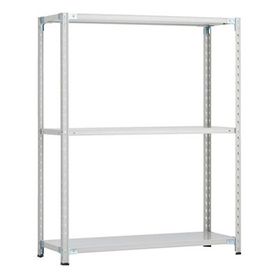 トラスコ TRUSCO CB型セミボルトレス軽量棚 1200×450×H1500 3段 WG色 CB-5443-WG 254-5640 (商品コード：169337)