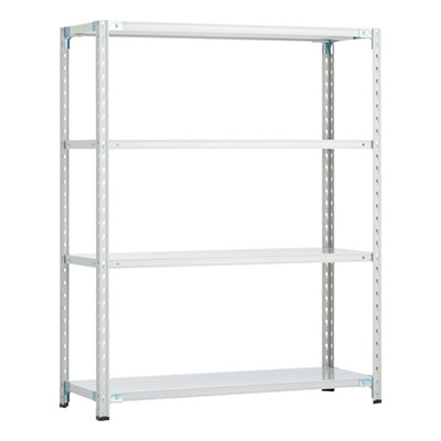 トラスコ TRUSCO CB型セミボルトレス軽量棚 1200×450×H1500 4段 WG色 CB-5444-WG 254-5625 (商品コード：169339)