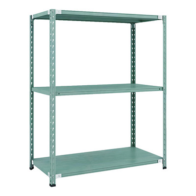 トラスコ TRUSCO CB型セミボルトレス軽量棚 1200×600×H1500 3段 グリーン CB-5463-GN 115-5137 (商品コード：169340)