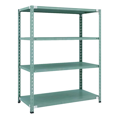 トラスコ TRUSCO CB型セミボルトレス軽量棚 1200×600×H1500 4段 グリーン CB-5464-GN 115-5138 (商品コード：169342)