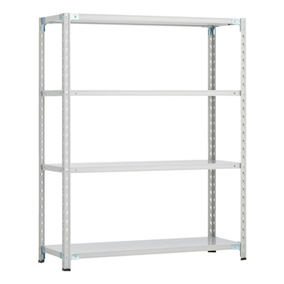 トラスコ TRUSCO CB型セミボルトレス軽量棚 1500×300×H1500 4段 WG色 CB-5534-WG 254-5632 (商品コード：169347)