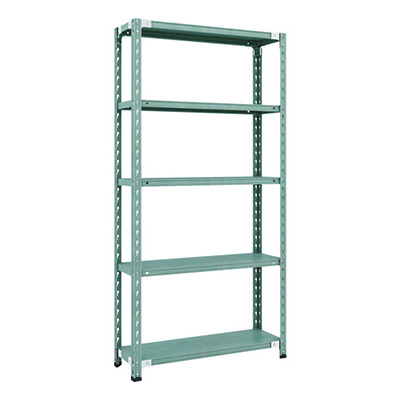 トラスコ TRUSCO CB型セミボルトレス軽量棚 900×300×H1800 5段 グリーン CB-6335-GN 115-5167 (商品コード：169370)
