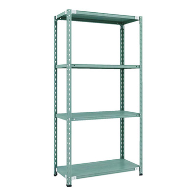 トラスコ TRUSCO CB型セミボルトレス軽量棚 900×450×H1800 4段 グリーン CB-6344-GN 115-5168 (商品コード：169372)