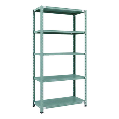 トラスコ TRUSCO CB型セミボルトレス軽量棚 900×450×H1800 5段 グリーン CB-6345-GN 115-5169 (商品コード：169374)