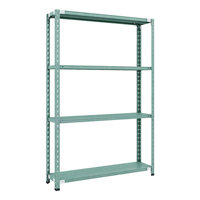 トラスコ TRUSCO CB型セミボルトレス軽量棚 1200×300×H1800 4段 グリーン CB-6434-GN 115-5172 (商品コード：169380)