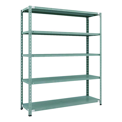 トラスコ TRUSCO CB型セミボルトレス軽量棚 1500×450×H1800 5段 グリーン CB-6545-GN 115-5182 (商品コード：169398)