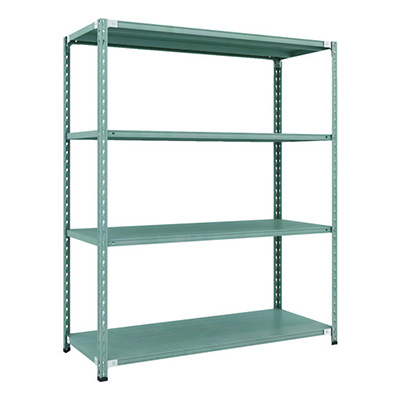 トラスコ TRUSCO CB型セミボルトレス軽量棚 1500×600×H1800 4段 グリーン CB-6564-GN 115-5183 (商品コード：169400)