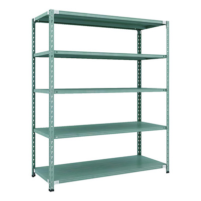 トラスコ TRUSCO CB型セミボルトレス軽量棚 1500×600×H1800 5段 グリーン CB-6565-GN 115-5184 (商品コード：169402)
