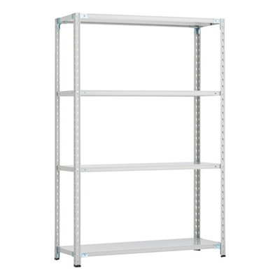 トラスコ TRUSCO CB型セミボルトレス軽量棚 1800×300×H1800 4段 WG色 CB-6634-WG 254-7133 (商品コード：169405)