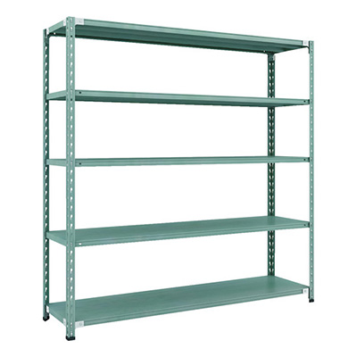 トラスコ TRUSCO CB型セミボルトレス軽量棚 1800×450×H1800 5段 グリーン CB-6645-GN 115-5188 (商品コード：169410)