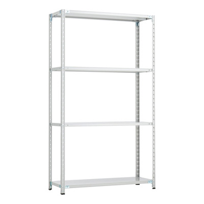 トラスコ TRUSCO CB型セミボルトレス軽量棚 900×450×H21004段 WG色 CB-7344-WG 254-7149 (商品コード：169421)