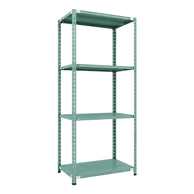 トラスコ TRUSCO CB型セミボルトレス軽量棚 900×600×H21004段 グリーン CB-7364-GN 115-5207 (商品コード：169424)