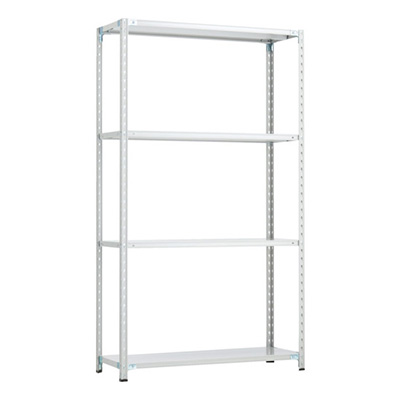 トラスコ TRUSCO CB型セミボルトレス軽量棚 1200×450×H21004段 WG色 CB-7444-WG 254-7147 (商品コード：169433)