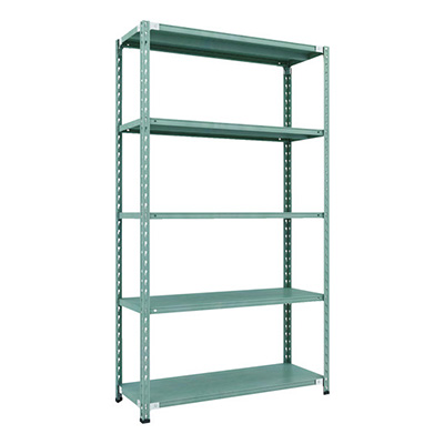 トラスコ TRUSCO CB型セミボルトレス軽量棚 1200×450×H21005段 グリーン CB-7445-GN 115-5213 (商品コード：169434)