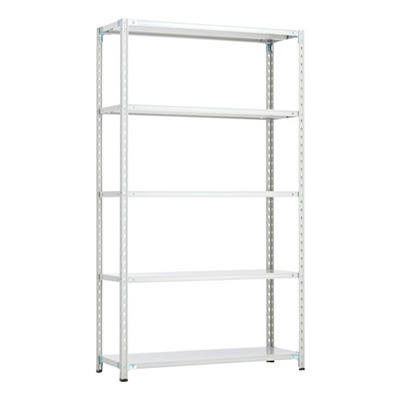 トラスコ TRUSCO CB型セミボルトレス軽量棚 1200×450×H21005段 WG色 CB-7445-WG 254-7146 (商品コード：169435)