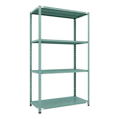 トラスコ TRUSCO CB型セミボルトレス軽量棚 1200×600×H21004段 グリーン CB-7464-GN 115-5214 (商品コード：169436)