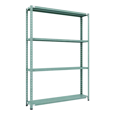 トラスコ TRUSCO CB型セミボルトレス軽量棚 1500×300×H21004段 グリーン CB-7534-GN 115-5216 (商品コード：169440)