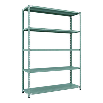 トラスコ TRUSCO CB型セミボルトレス軽量棚 1500×450×H21005段 グリーン CB-7545-GN 115-5219 (商品コード：169446)