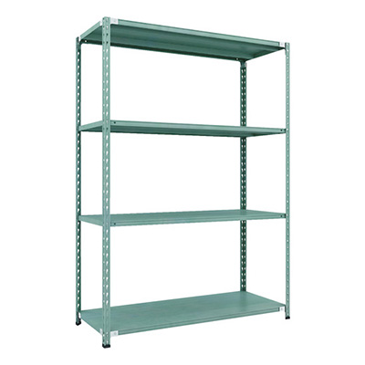 トラスコ TRUSCO CB型セミボルトレス軽量棚 1500×600×H21004段 グリーン CB-7564-GN 115-5220 (商品コード：169448)