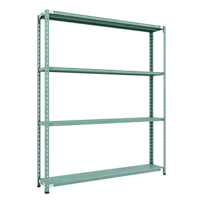 トラスコ TRUSCO CB型セミボルトレス軽量棚 1800×300×H21004段 グリーン CB-7634-GN 115-5222 (商品コード：169452)