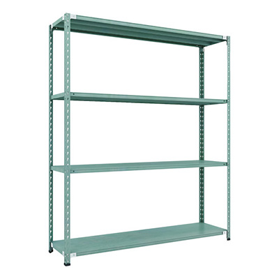 トラスコ TRUSCO CB型セミボルトレス軽量棚 1800×450×H21004段 グリーン CB-7644-GN 115-5224 (商品コード：169456)