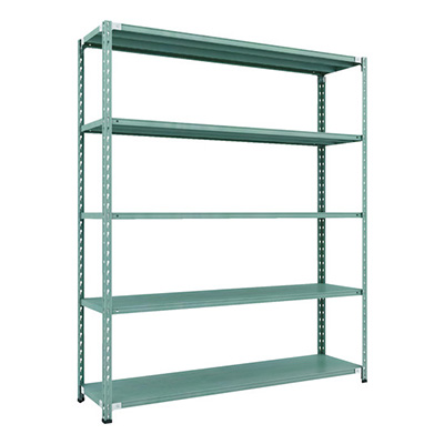 トラスコ TRUSCO CB型セミボルトレス軽量棚 1800×450×H21005段 グリーン CB-7645-GN 115-5225 (商品コード：169458)
