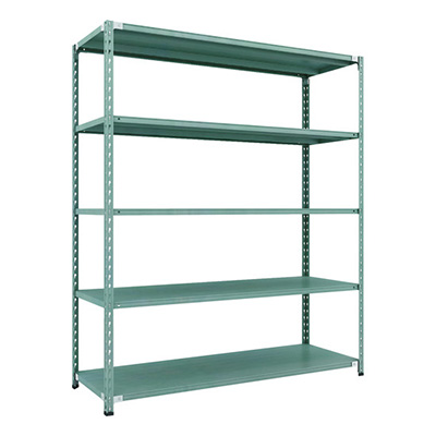 トラスコ TRUSCO CB型セミボルトレス軽量棚 1800×600×H21005段 グリーン CB-7665-GN 115-5227 (商品コード：169462)