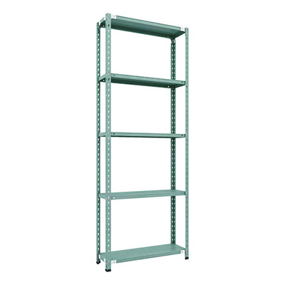 トラスコ TRUSCO CB型セミボルトレス軽量棚 900×300×H2400 5段 グリーン CB-8335-GN 115-5234 (商品コード：169464)