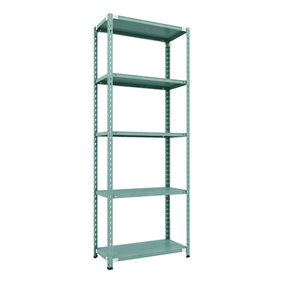 トラスコ TRUSCO CB型セミボルトレス軽量棚 900×450×H2400 5段 グリーン CB-8345-GN 115-5236 (商品コード：169466)