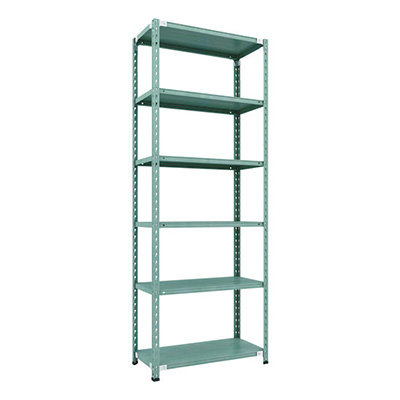 トラスコ TRUSCO CB型セミボルトレス軽量棚 900×450×H2400 6段 グリーン CB-8346-GN 115-5237 (商品コード：169467)