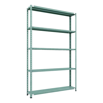 トラスコ TRUSCO CB型セミボルトレス軽量棚 1500×300×H2400 5段 グリーン CB-8535-GN 115-5247 (商品コード：169476)