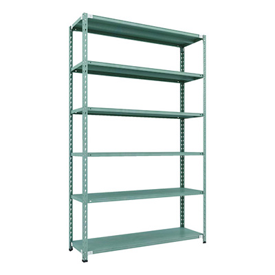 トラスコ TRUSCO CB型セミボルトレス軽量棚 1500×450×H2400 6段 グリーン CB-8546-GN 115-5250 (商品コード：169479)