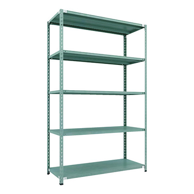 トラスコ TRUSCO CB型セミボルトレス軽量棚 1500×600×H2400 5段 グリーン CB-8565-GN 115-5251 (商品コード：169480)