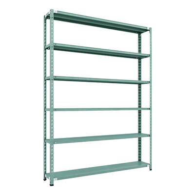 トラスコ TRUSCO CB型セミボルトレス軽量棚 1800×300×H2400 6段 グリーン CB-8636-GN 115-5255 (商品コード：169483)