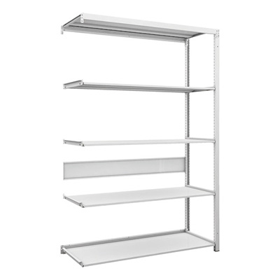 トラスコ TRUSCO スチールラック K1型抗菌塗装高密度収納棚 H1900×W1250×D475 5段 連結型 K1-6445B 206-4740 (商品コード：169602)