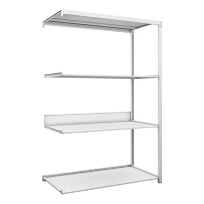 トラスコ TRUSCO スチールラック K1型抗菌塗装高密度収納棚 H1900×W1250×D625 4段 連結型 K1-6464B 206-4735 (商品コード：169622)