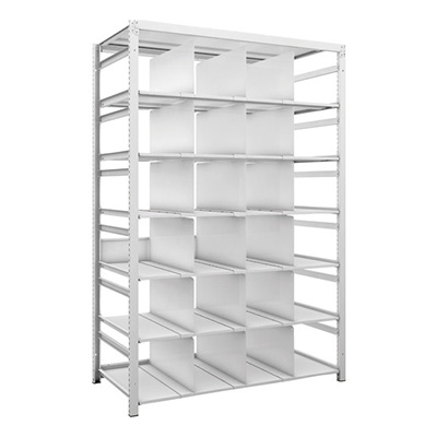 トラスコ TRUSCO スチールラック H1900×W1250×D625 7段 移動仕切18枚付 K1-6467P18 206-4883 (商品コード：169641)