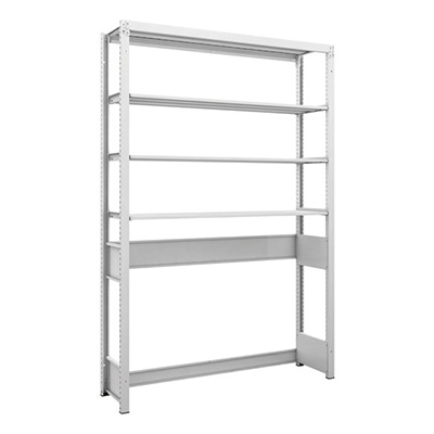 トラスコ TRUSCO スチールラック K1型抗菌塗装高密度収納棚 下段開放型 H1900×W1250×D325 4段 K1-U6434 206-4778 (商品コード：169663)