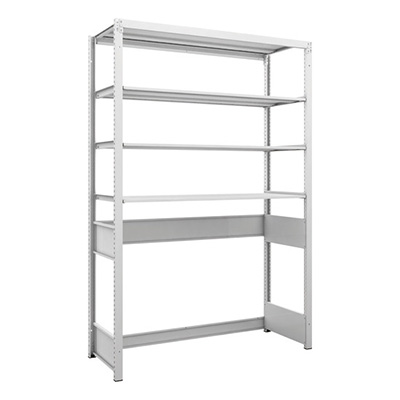 トラスコ TRUSCO スチールラック K1型抗菌塗装高密度収納棚 下段開放型 H1900×W1250×D475 4段 K1-U6444 206-4779 (商品コード：169669)