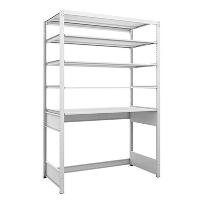 トラスコ TRUSCO スチールラック K1型抗菌塗装高密度収納棚 下段開放型 H1900×W1250×D625 5段 K1-U6465 206-4792 (商品コード：169679)