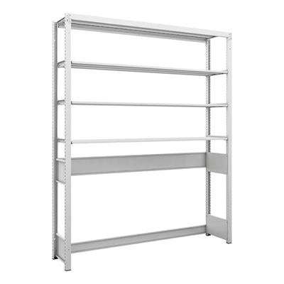 トラスコ TRUSCO スチールラック K1型抗菌塗装高密度収納棚 下段開放型 H1900×W1550×D325 4段 K1-U6534 206-4784 (商品コード：169681)