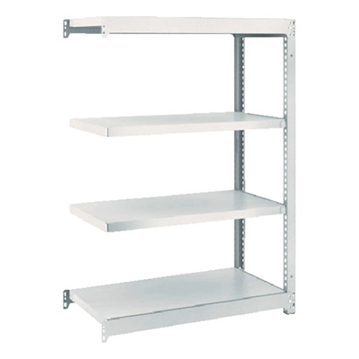 トラスコ TRUSCO スチールラック M1.5型 W860×D445×H1200 4段 連結 ネオグレー M1.5-4344B 508-4512 (商品コード：169943)